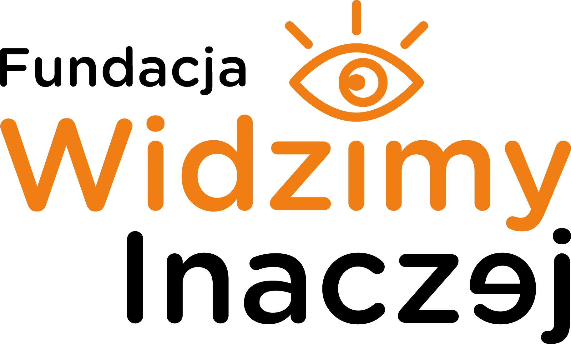 FWI_LOGO_BLACK_ORANGE logotyp Fundacji Widzimy Inaczej